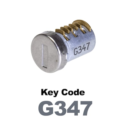 Global Replacement Lock Cylinder, For Non-Master Key Applications, For use in Locks with Key Code G347 KC-SNM-NK-347